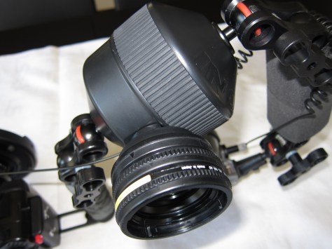 AD lens holder with AD-28AD adapter and UCL-165AD lens
