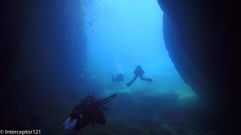 Cave in natural light