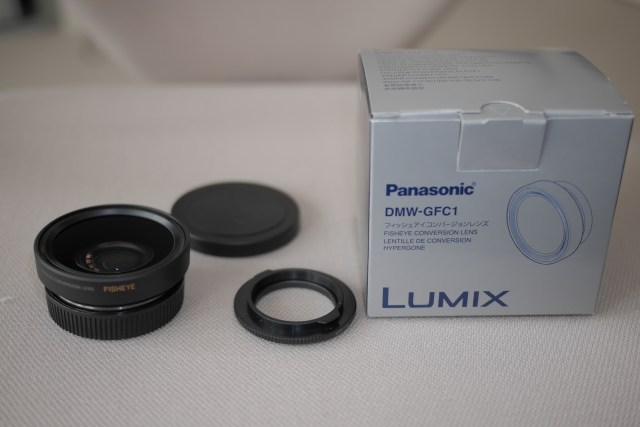 Panasonic Lumix G X Vario 14-42mm with Fisheye Converter DMW-GFC1 
